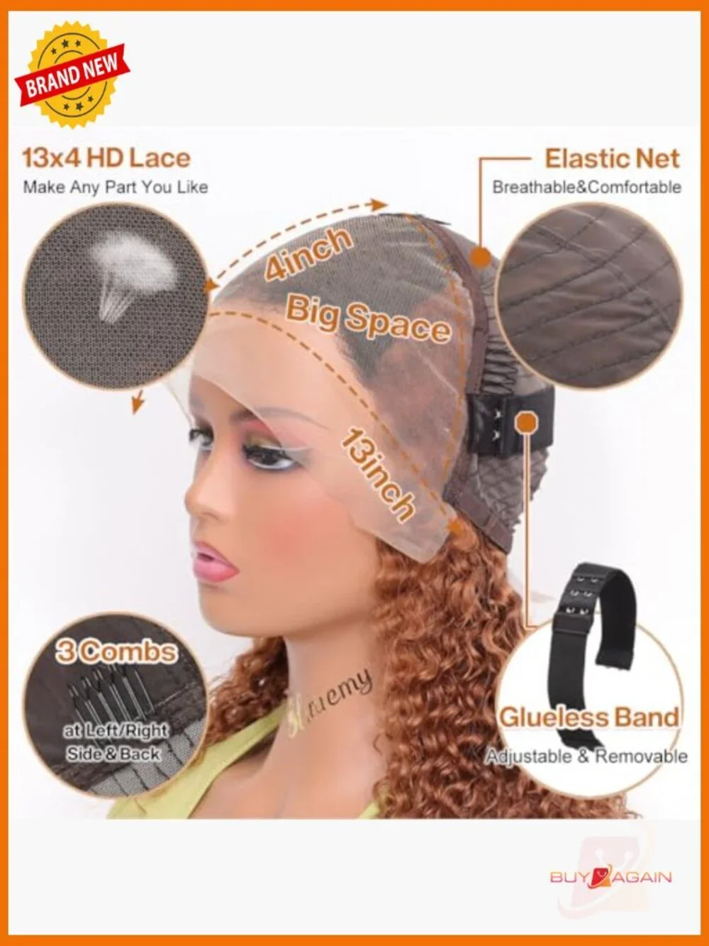 13x4 HD Lace Front Bob Wig Human Hair Deep Wave Pre Plucked Glueless Short Wear